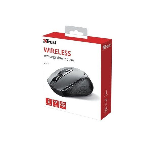 Trust Zaya Wrl Rchrgable Mouse BLK