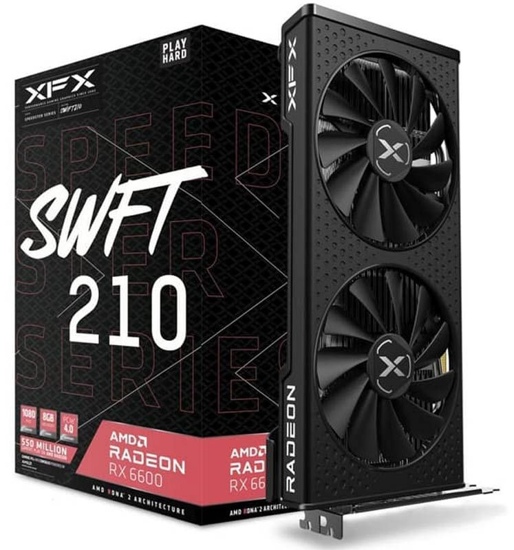 RX 6600 XFX AMD SWFT 210 8GB