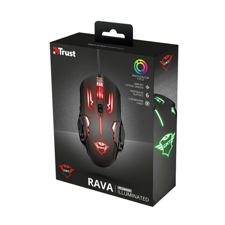 Trust Rava Illuminated GXT 108 Gaming mouse