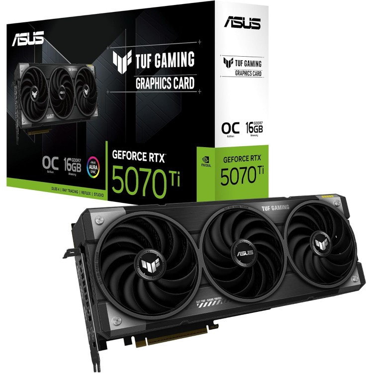 Asus TUF Gaming GeForce RTX 5070 بسته بندی
