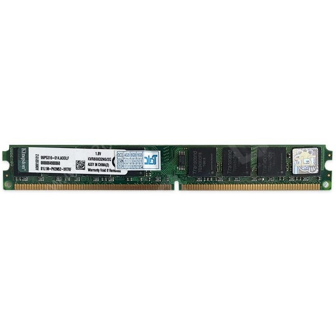 Kingston 2GB DDR2 800 (PC2 6400) Desktop Memory Model KVR800D2N6/2G